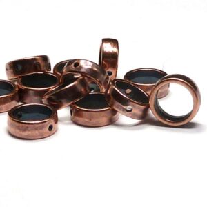 Halo Bead 1-hålspärla antik koppar 6,5*3,5 mm, 1 st