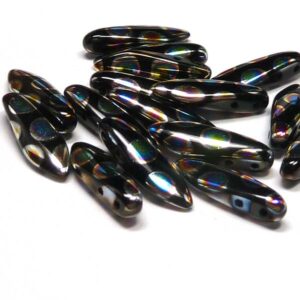 Daggers ”23980-2810A” Jet Vitrail Dots 5*16 mm 20 st