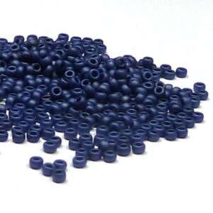 Miyuki 15/0 seedbead ”2075” Matted Opaque Cobalt Luster 10 gr
