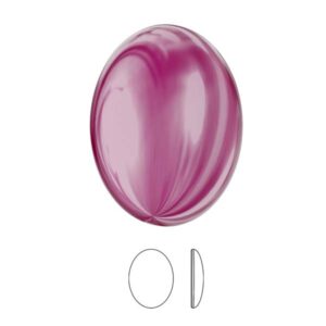 2196/4 Swarovski Oval Cabochon ”Crystal Peony Pink” 30*22,7 mm*”
