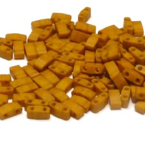 Half Tila Bead ”HTL2312” Matted Opaque Mustard 5*2,5*1,9 mm 5 gr