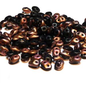 Superduo ”23980-27241” Jet Capri Rose Matted 10 gr