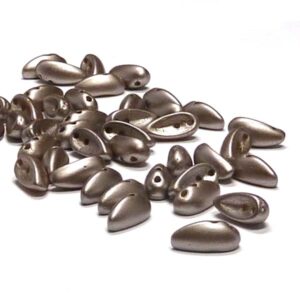 Chilli Bead ”02010-25005” Pastel Light Brown , 2-håls, 4*11 mm 5