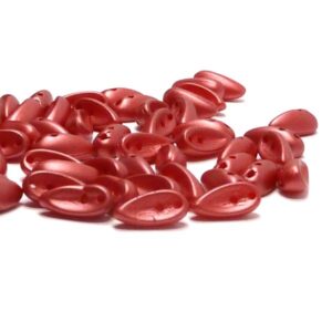 Chilli Bead ”02010-25010” Pastel Dark Coral, 2-håls, 4*11 mm 50