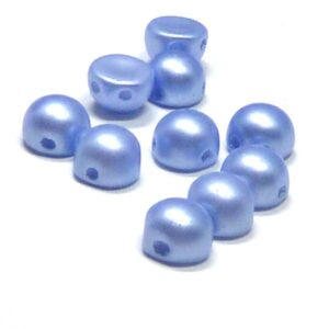 2-hole cabochon ”25014” Pastel Light Sapphire 6 mm 10 st
