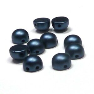 2-hole cabochon ”25033” Pastel Petrol 6 mm 10 st