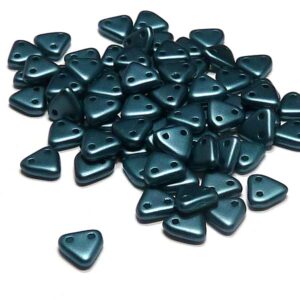 CzechMates® Triangle Pearl Coat Steel Blue Pastel Petrol ”25033”