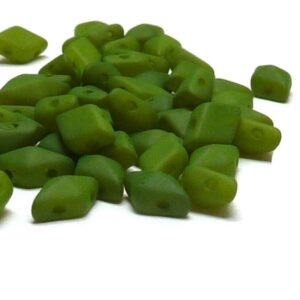 DiamonDuo ”29534” Moss Green 2-hålspärla 8*5 mm 50 st