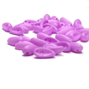 Chilli Bead ”02010-29575” Opaque Matte Orchid Silk, 2-håls, 4*