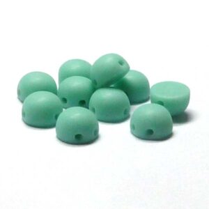 2-hole cabochon ”63120-84110” Jade Matted 6 mm 10 st