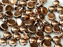 2-hole cabochon ”23980-27100” Jet Capri Gold Full 6 mm, 10 st