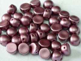 2-hole cabochon ”25031” Pastel Burgundy 6 mm, 10 st