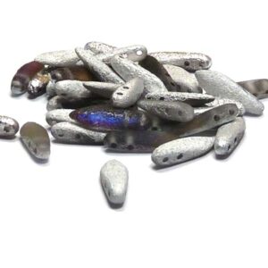 2-hole Daggers ”00030-29868E” Crystal Etched Bermuda Blue 16*5 m