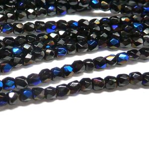 Jet Azuro ”23980-22201” firepolished facetterad pärla 2 mm, 150