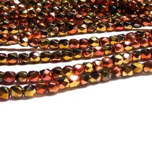 Jet California Gold Rush ”23980-98542” firepolish 2 mm ca 150 st