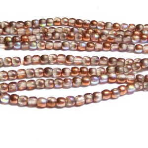 Druks 2 mm – Crystal Copper Rainbow ”00030-98533” rund 150 st