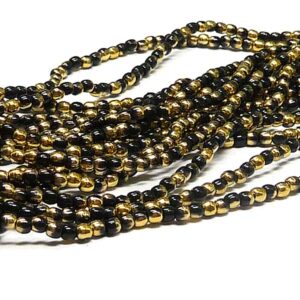 Druks 2 mm – Jet Amber ”23980-26441” rund glaspärla 150 st