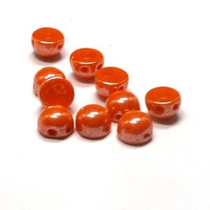 2-hole cabochon ”93120-14400” Opaque Hyacint Shimmer 6 mm 10 st