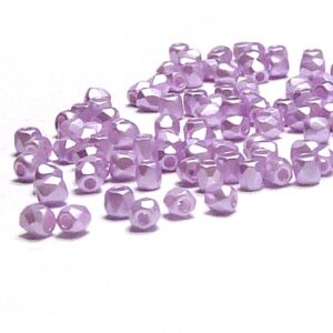 Alabaster Pastel Light Rose ”25011” firepolish 2 mm, 100 s