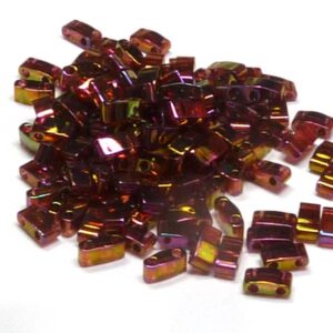 Half Tila Bead ”HTL301” Rose Gold Luster, 5*2,5*1,9 mm 5 gr