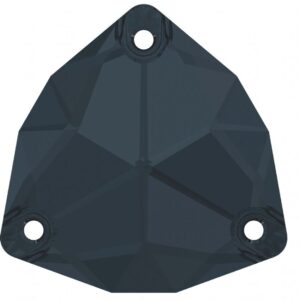3272 Swarovski Sew-On Trilliant ”Graphite” 20 mm
