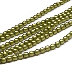 Satin Spring Bud Matted ”75457” rund glaspärla 2 mm, 150 st