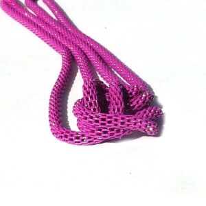 Ormlänkskedja, fuchsiafärgad, 3 mm. 1,2 meter