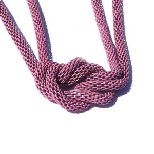 Ormlänkskedja, rosa. 3 mm. 1,2 meter