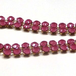 40001 Swarovski Crystal Mesh ”Peony Pink guld” ca 2,7 mm 12 st