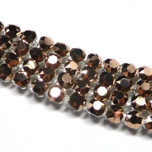 40001 Swarovski Crystal Mesh ”Crystal Rose Gold” ca 2,7 mm 12 st