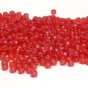 Miyuki 11/0 seedbead ”4239” Duracoat Dyed Hibiscus SL Alabaster