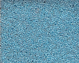 Miyuki 15/0 seedbead ”433” Opaque Lt Blue Lustered 5 gr