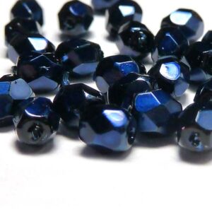 Jet heavy metal dark blue ”23980-34629” 4 mm, 100 st