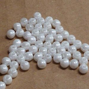 Chalk White Shimmer ”03000-21402” Druks 3 mm 100 st