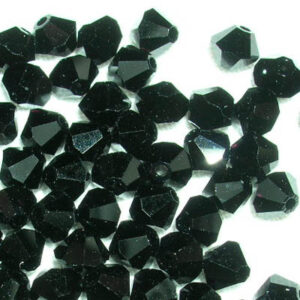 5301 Jet swarovskibicone 4 mm 20 st