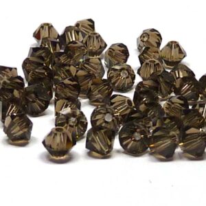 5301 Smokey Quartz Swarovskibicone 4 mm, 20 st