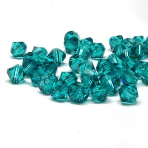 5328 Swarovski Xilion bicone Blue Zircon 4 mm, 20 st