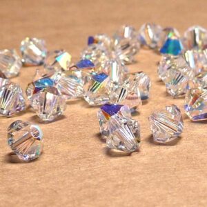 5328 Swarovski Xilion bicone Crystal AB 4mm 20 st