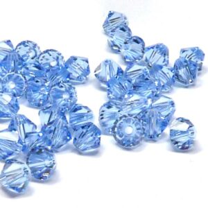5328 Swarovski Xilion bicone Light Sapphire 4 mm, 20 st
