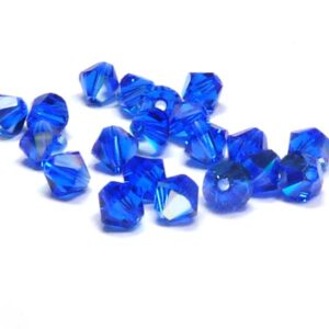 5328 Swarovski Xilion bicone Majestic Blue AB 4 mm, 20 st