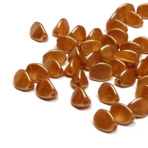 Pinch beads Pastel Amber ”25003” 5*3 mm, 50 st