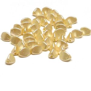 Pinch beads Pastel Cream ”25039” 5*3 mm, 50 st