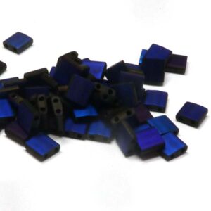 Tila Bead ”TL55110” Black Azuro Full Matted 5*5*1,9 mm 5 gr
