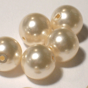 5810 Creme Rose kristallpärla 6 mm