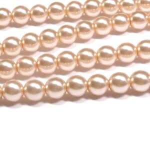 Shiny Faint Rose ”10012” rund vaxad pärla 3 mm, 150 st