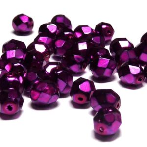 Jet heavy metal Fuchsia ”23980-34268” 6 mm, 50 st