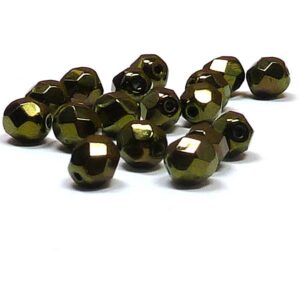 Jet Red Luster ”23980-14495” firepolish 6 mm 50 st