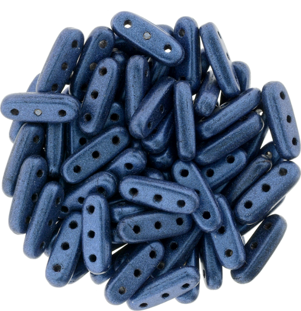 CzechMates® Beam "79031" Metallic Suede Pastel Blue 3-håls 10*3