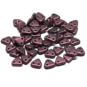 CzechMates® Triangle Metallic Suede Pink Pastel Lila, ”79086”  1