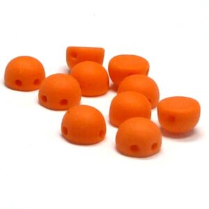 2-hole cabochon ”93120-84110” Opaque Hyacint Matted 6 mm 10 st